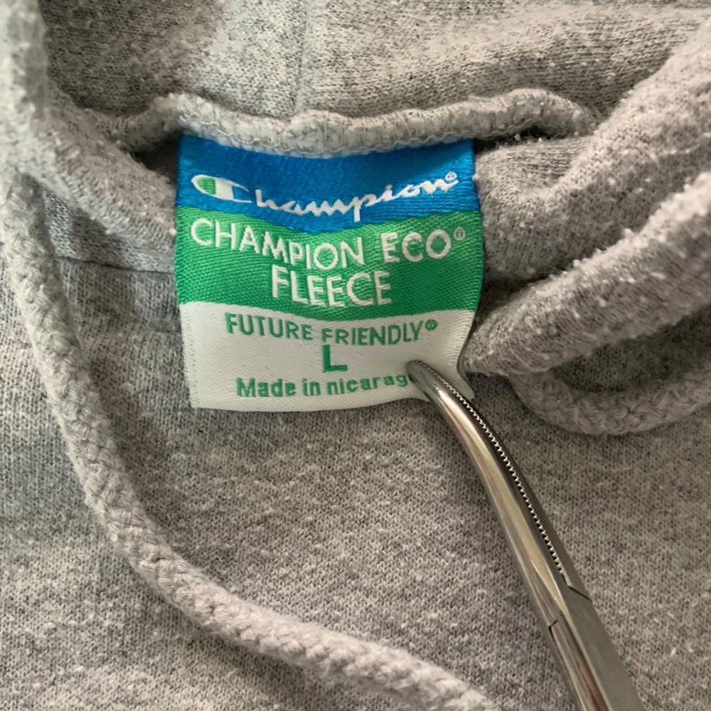 Champion Gray Stanford Soccer Hoodie Sweatshirt - Picture 8 of 8